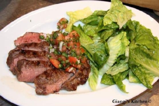 Flank Steak with Herbed Salsa recipe