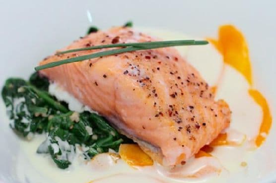 Salmon Confit with Lemongrass Sauce recipe