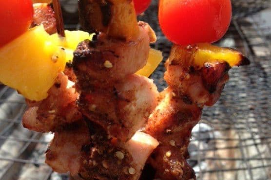 Chicken and Mango Skewer recipe
