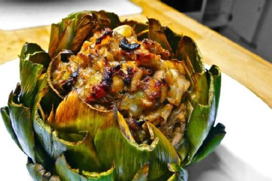 Stuffed Artichoke Main Dish recipe